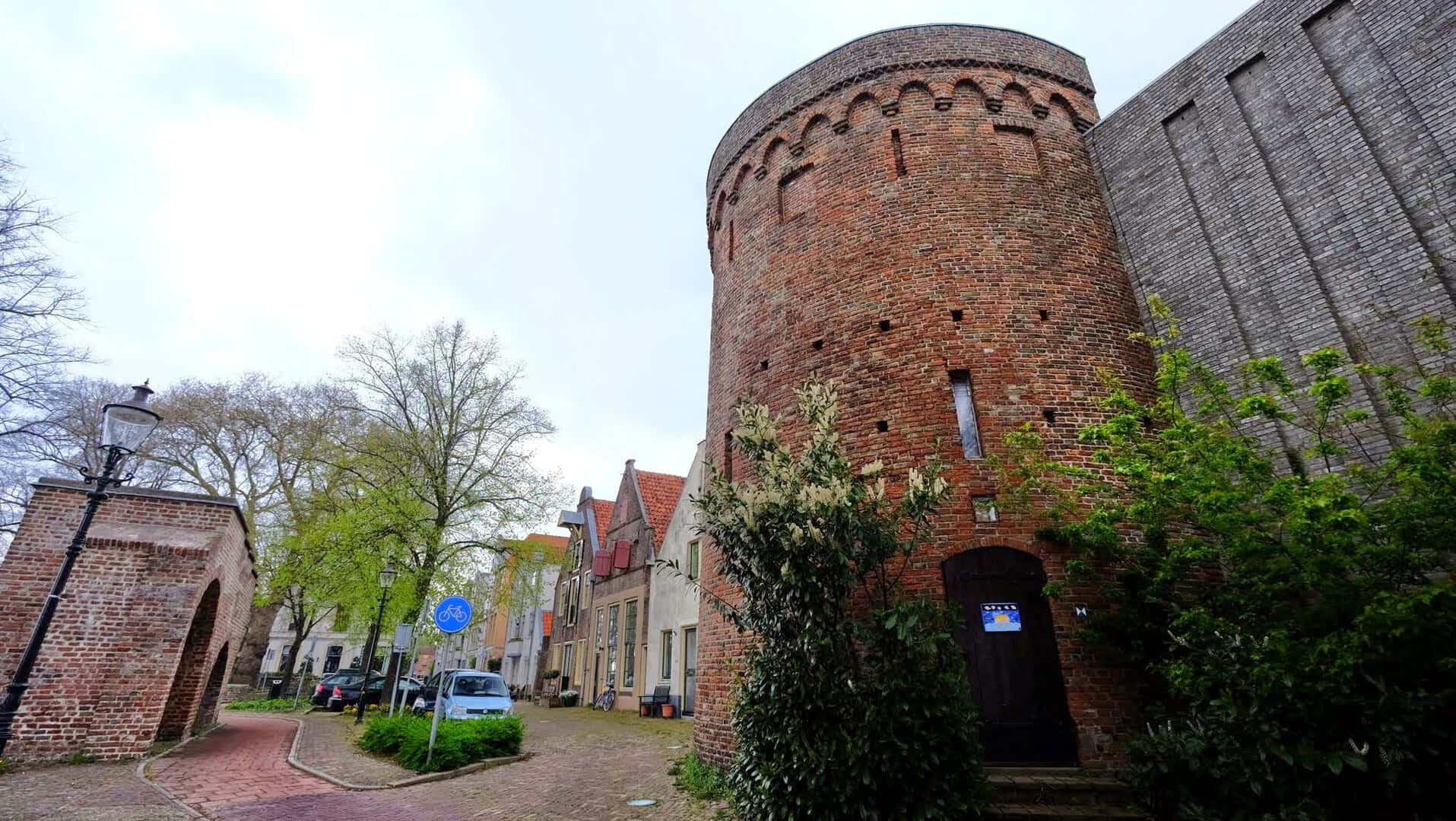 Deventer Medieval Bergkerk Tower Wallpaper