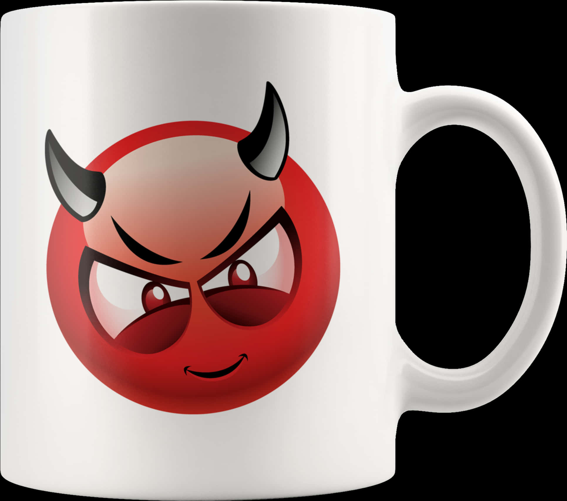 Devil Emoji Printed Mug PNG