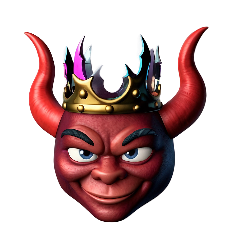 Download Devil Emoji With Crown Png 1 