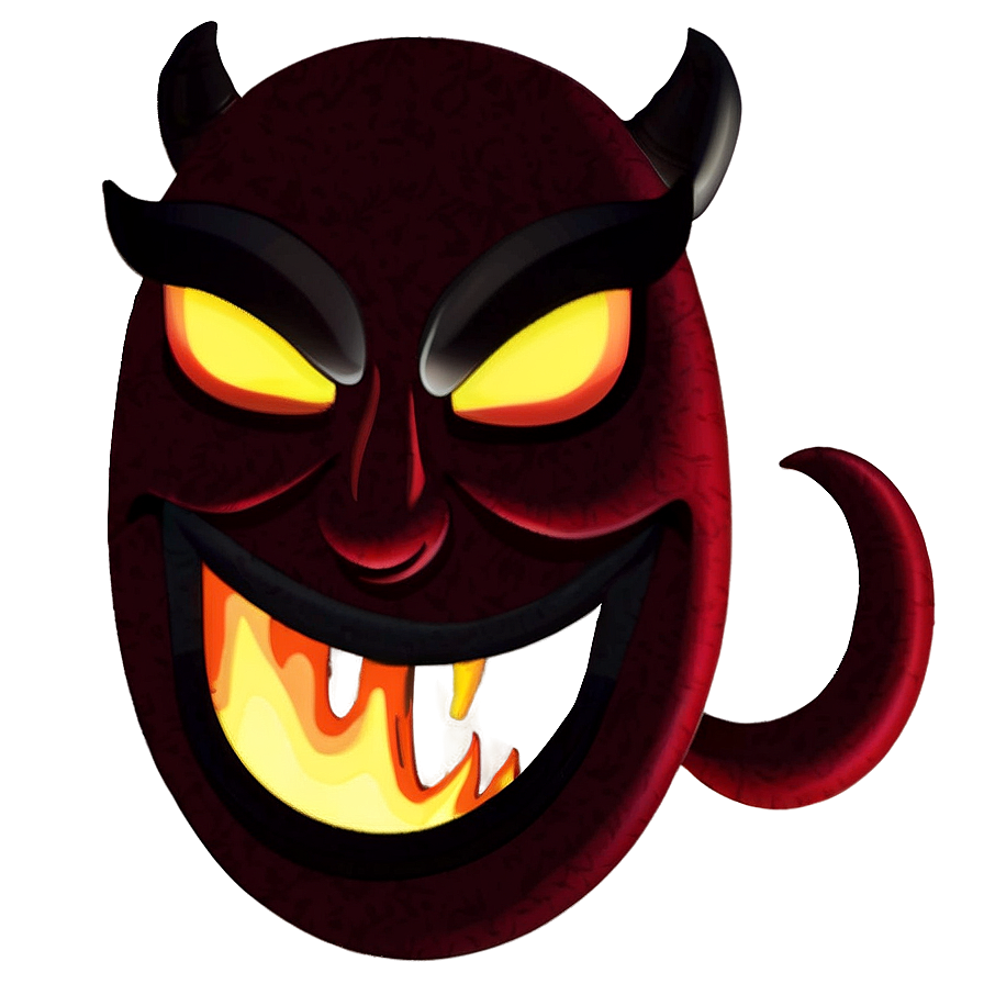 Download Devil Emoji With Fire Png Lft39 | Wallpapers.com