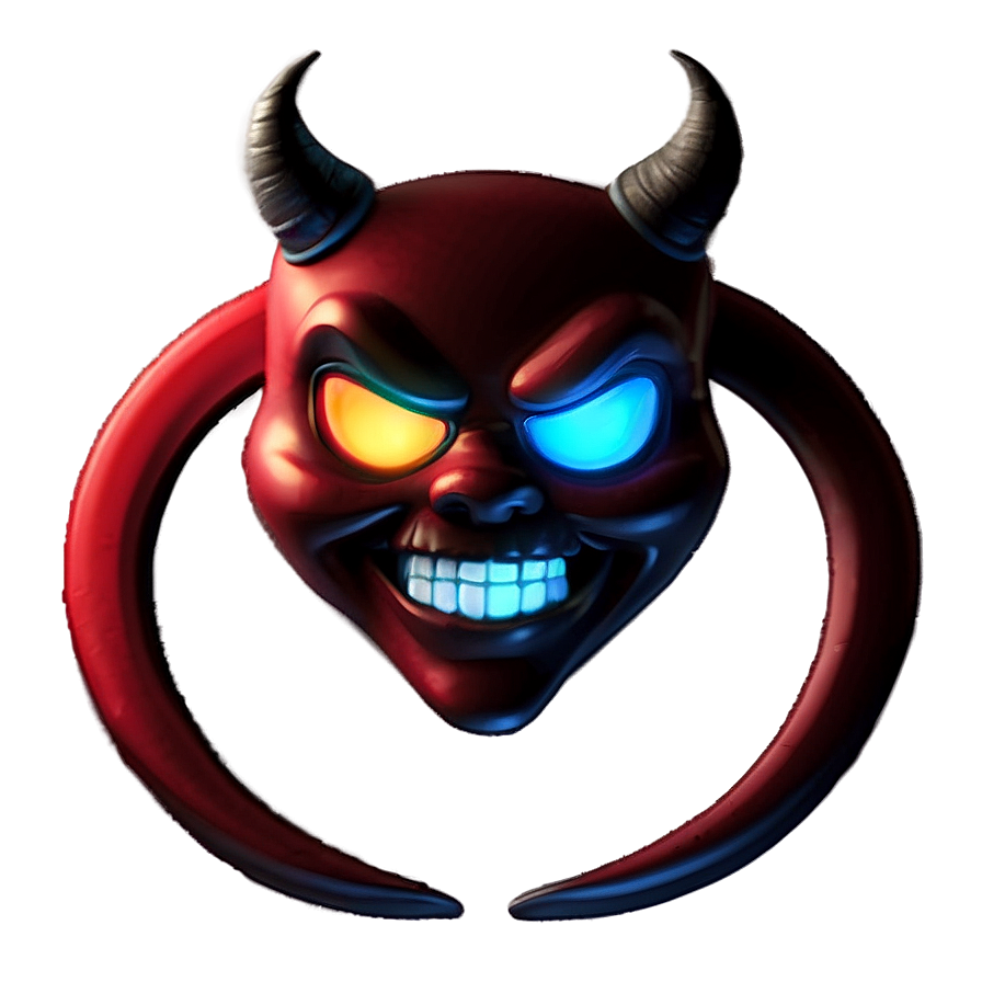 Download Devil Emoji With Halo Png Hgh3 | Wallpapers.com