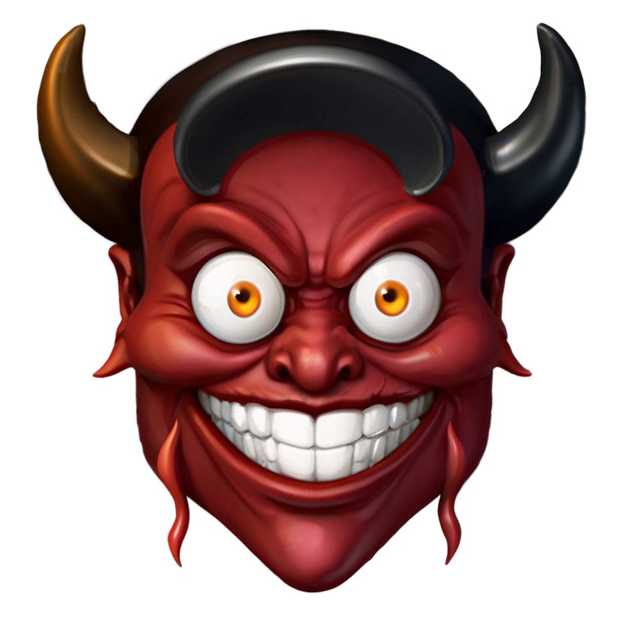 Download Devil Emoji With Halo Png Vhg | Wallpapers.com