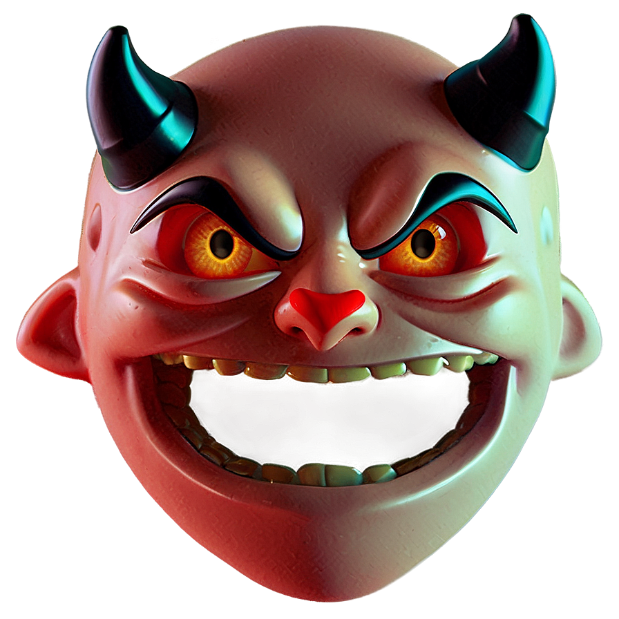 Download Devil Face Emoji Png 1 | Wallpapers.com