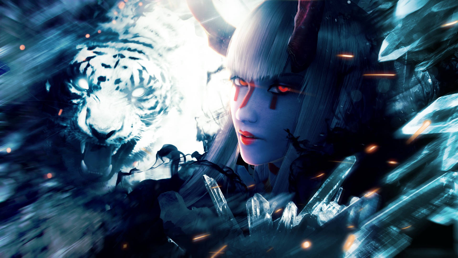 Devil Horns Kazumi Tekken Background