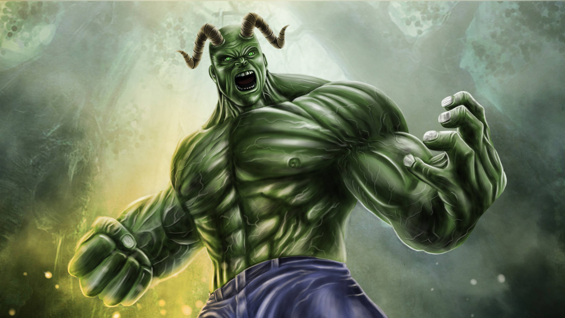 Devil Hulk 4k Background
