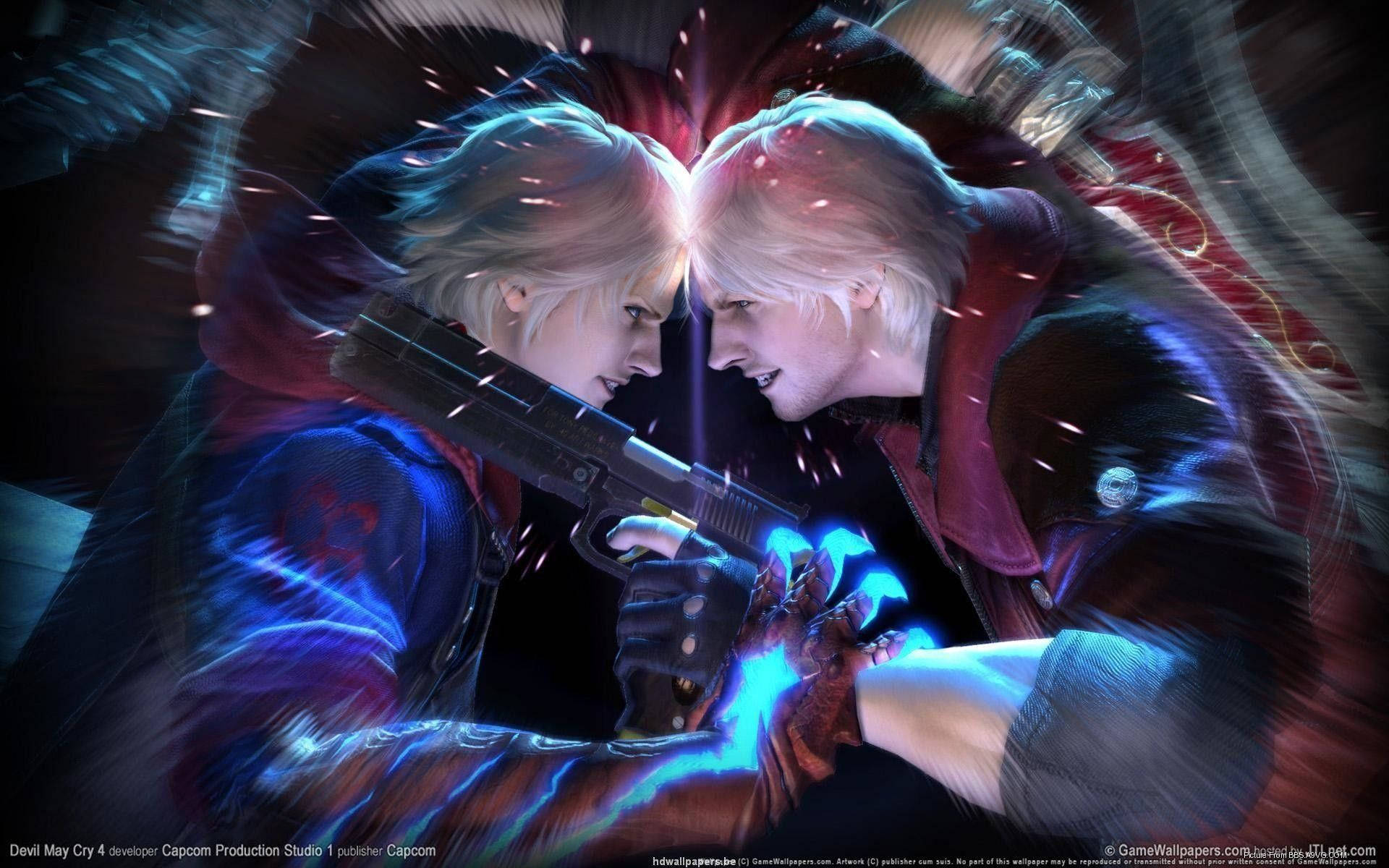 The epic demon-slaying action of Devil May Cry 5 Wallpaper