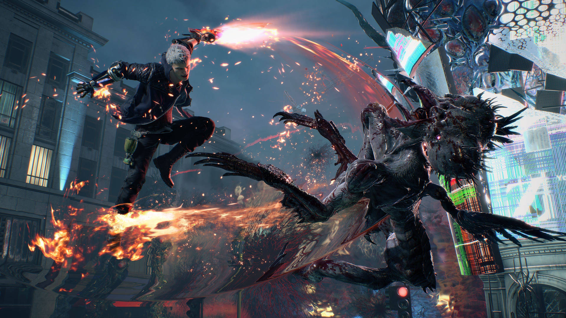 "Experience the Action of Devil May Cry 5" Wallpaper