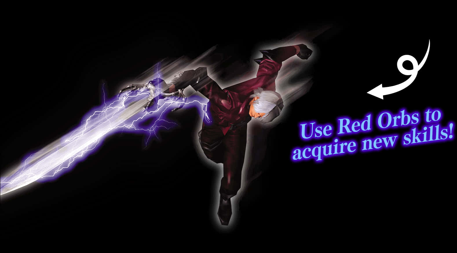 Devil May Cry Character With Electric Sword PNG