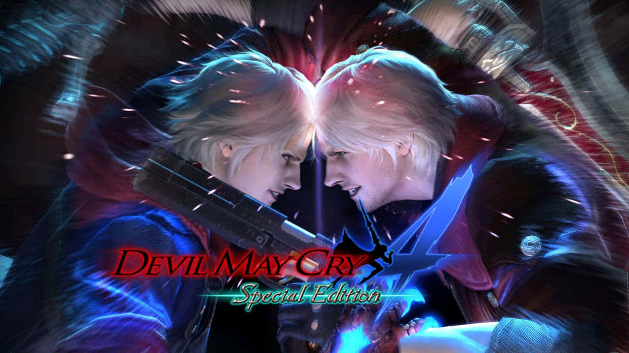 Dante and Nero from Devil May Cry facing action-packed battles with demons Wallpaper