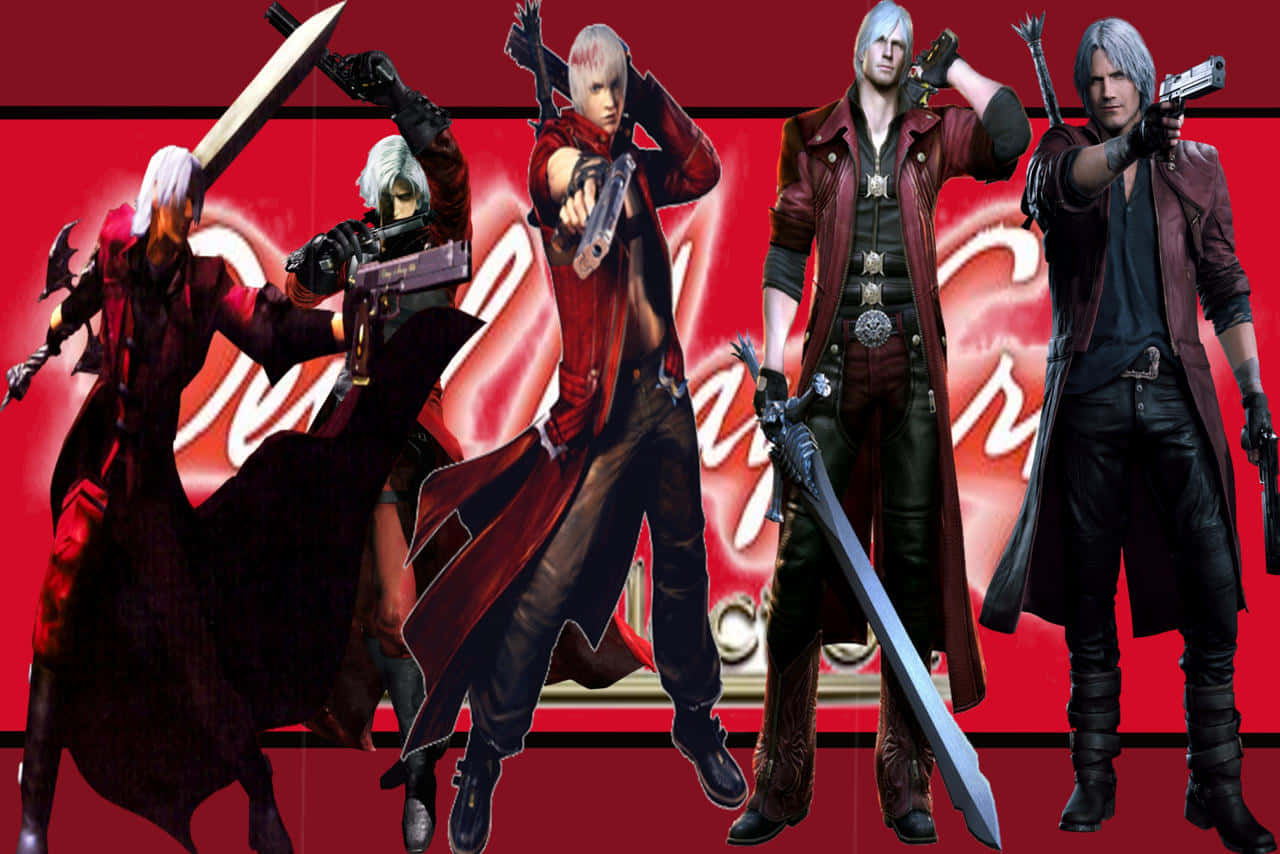 Dante and Nero battling demons in Devil May Cry Wallpaper