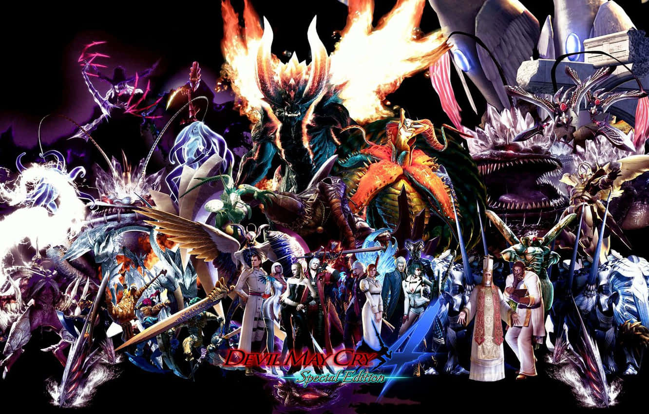 The Epic Characters of Devil May Cry Wallpaper