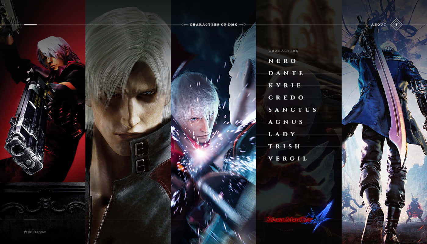Action-packed Devil May Cry Characters Wallpaper