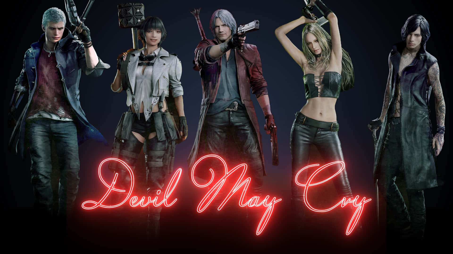 Devil May Cry5 Hoofdpersonages Achtergrond