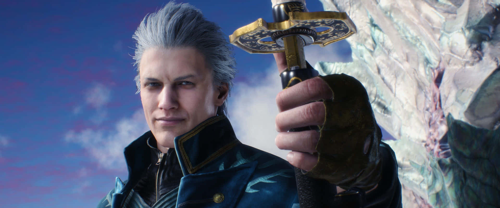 Devil May Cry5 Vergil Met Yamato Achtergrond