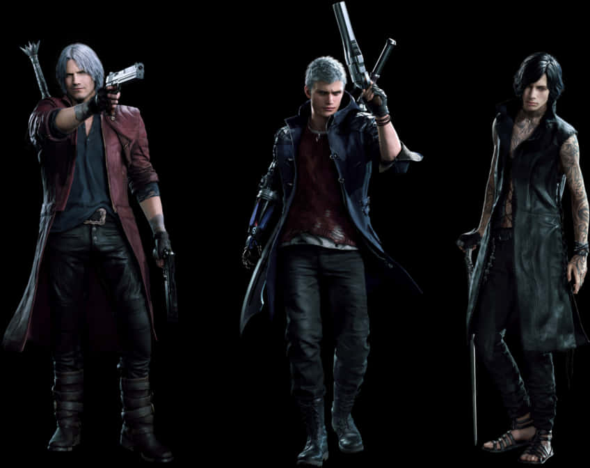 Devil_ May_ Cry_ Trio PNG