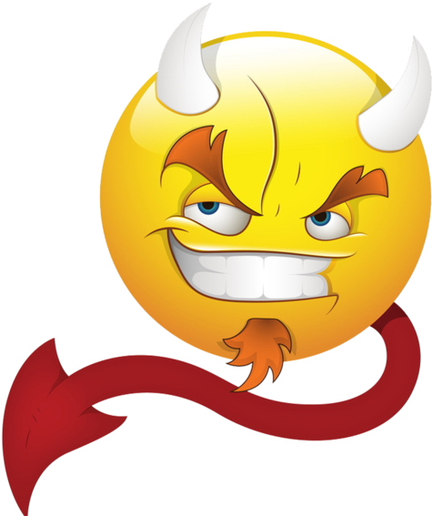 Devilish Emoji Grin PNG