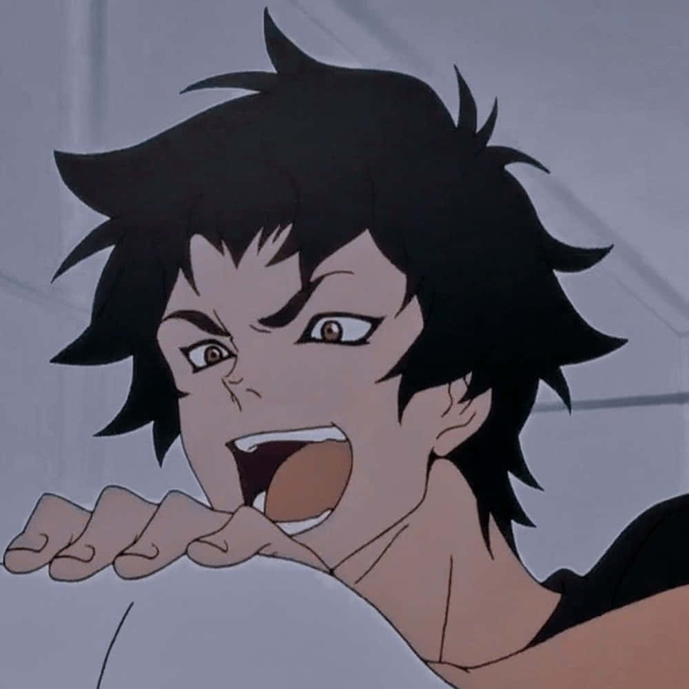 Devilman Crybaby Akira Excited Expression Wallpaper