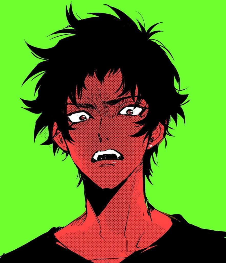 Devilman Crybaby Akira Shocked Expression Wallpaper