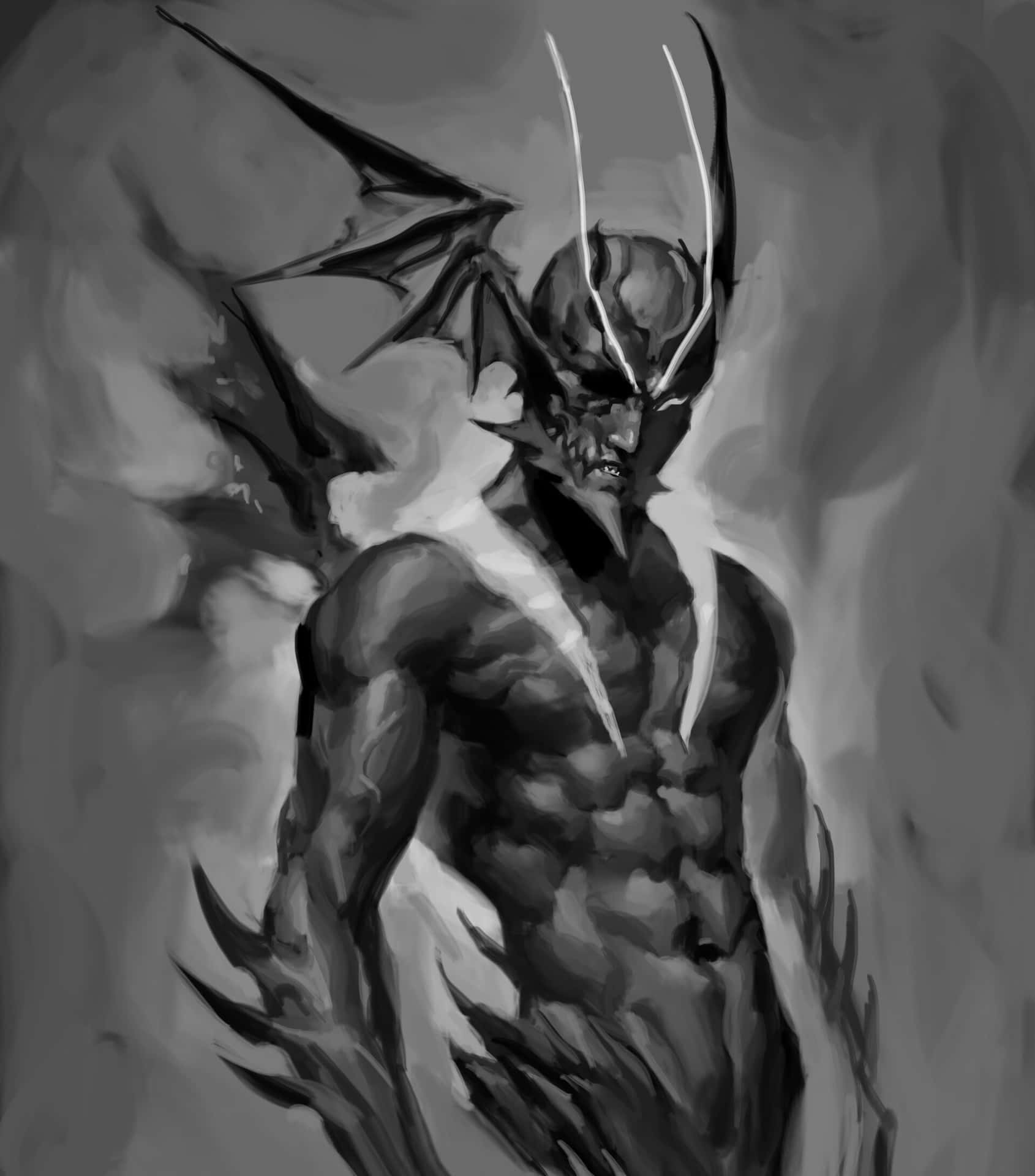 Devilman Crybaby Amon Artwork Wallpaper