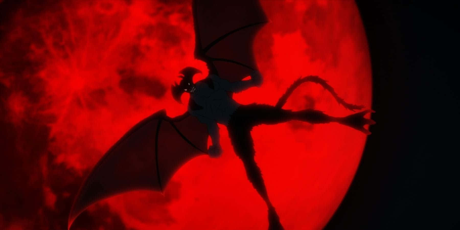 Devilman Crybaby Amon Silhouette Wallpaper