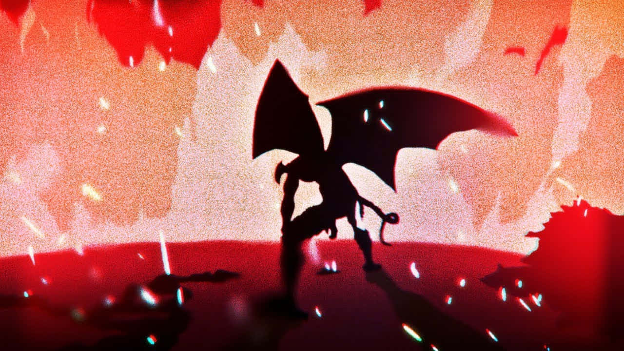 Devilman Crybaby Amon Silhouette Wallpaper