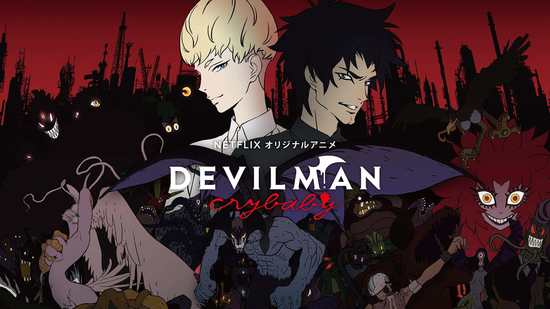 Akirafudo, Der Protagonist Der Beliebten Anime-serie Devilman Crybaby, Steht Bereit, Um Seinen Neuesten Dämonen Entgegenzutreten.