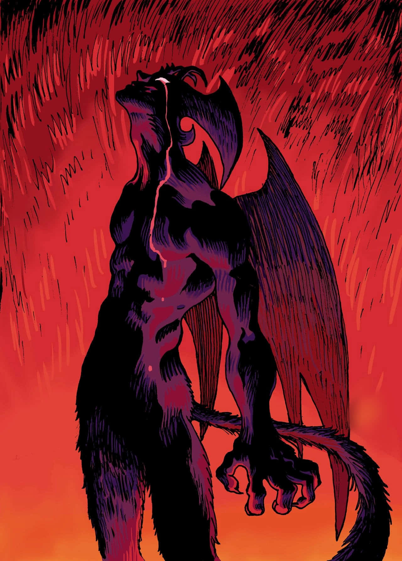 Amon unleashes powerful attacks against his opponents in Devilman Crybaby!
