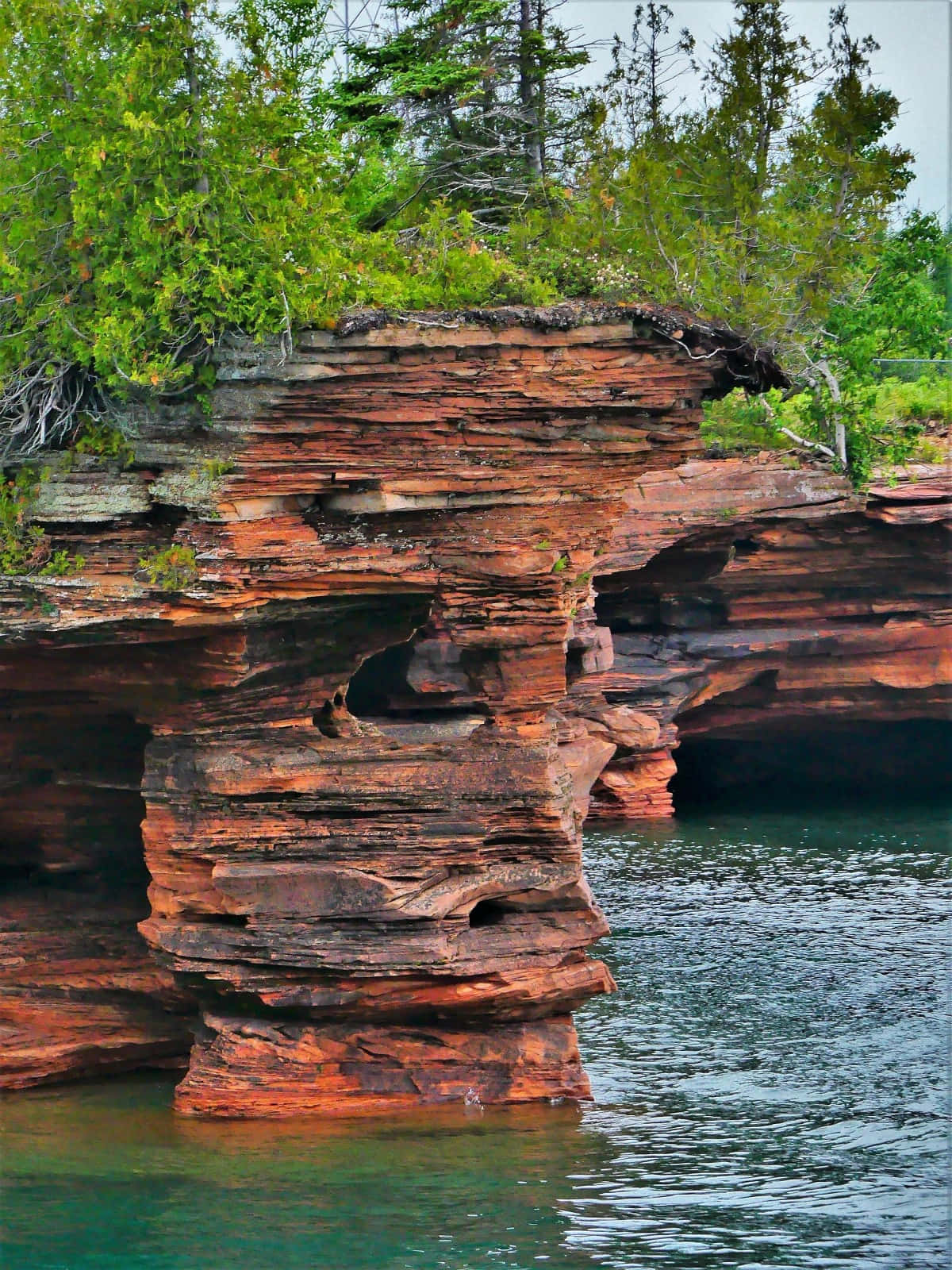 Devils Island Rock Formations Wallpaper