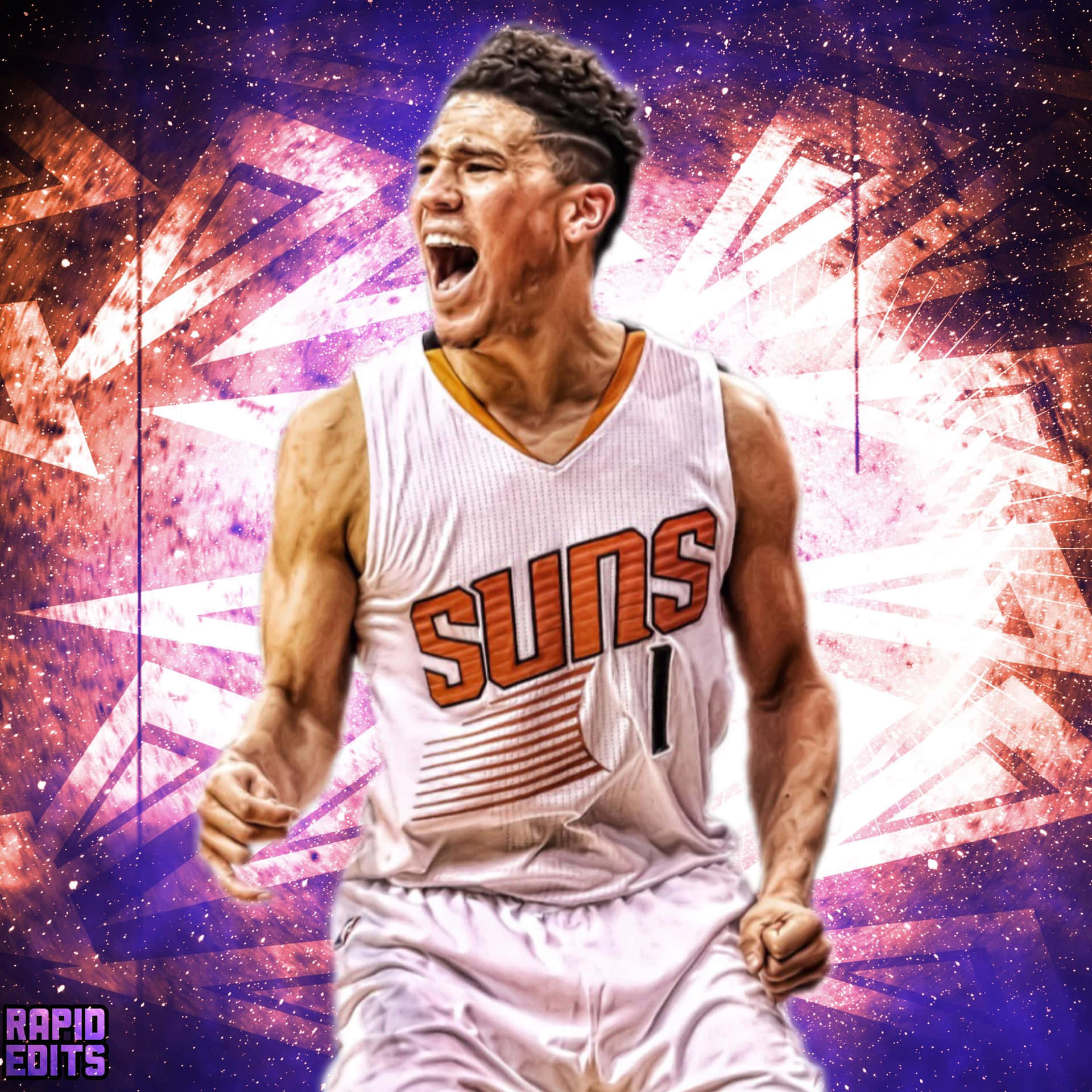 "Take your game to the next level with Devin Booker's official iPhone" Wallpaper