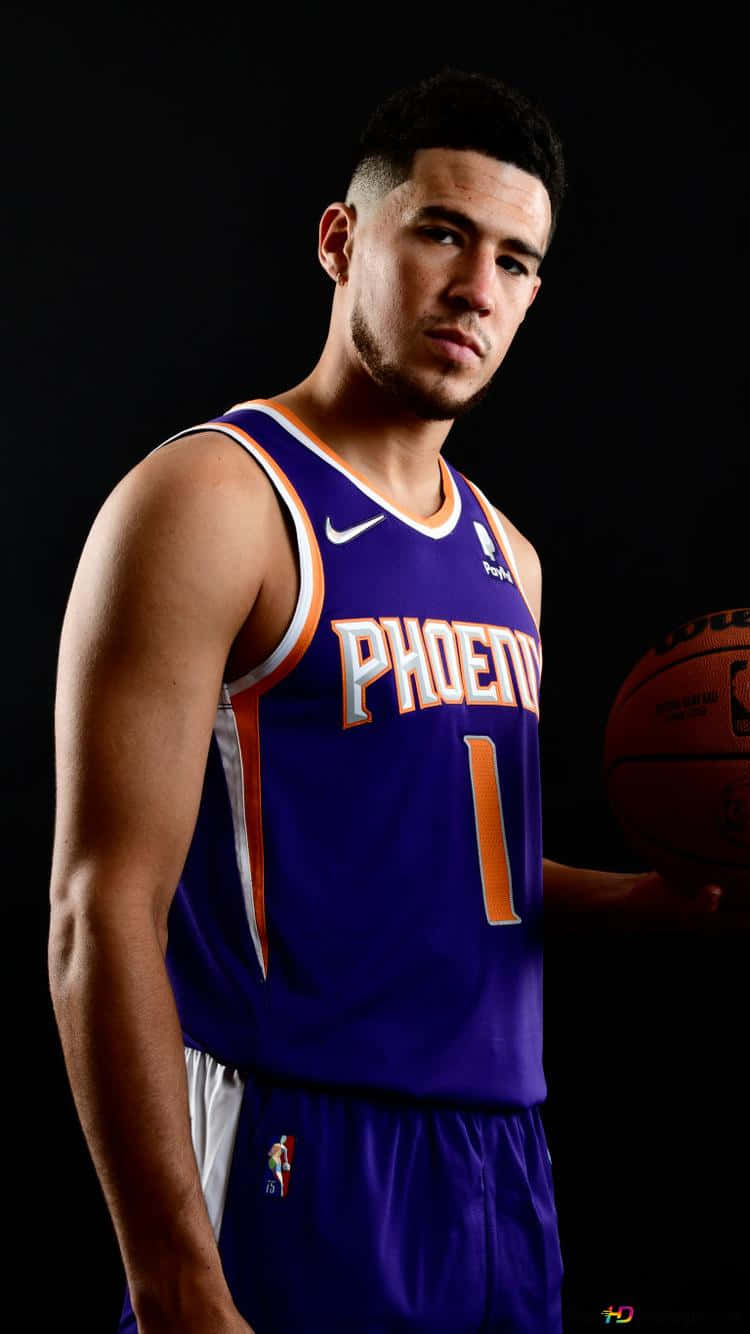 "Get your Devin Booker iPhone wallpaper now and show your support for the budding NBA star." Wallpaper