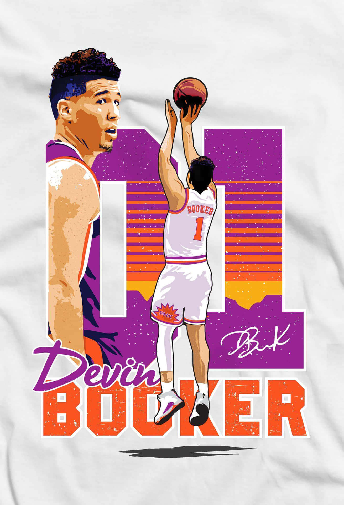 Check out this sick new Devin Booker iPhone! Wallpaper