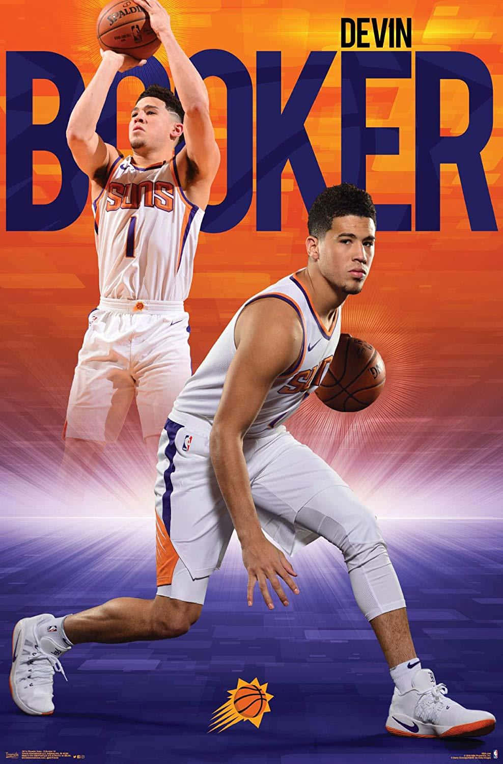 "Devin Booker scoring for the Phoenix Suns with his iPhone" Wallpaper