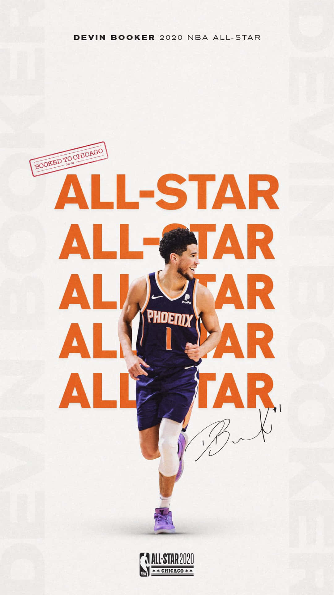 A Poster For The All Star Game Featuring A Basketball Player Wallpaper
