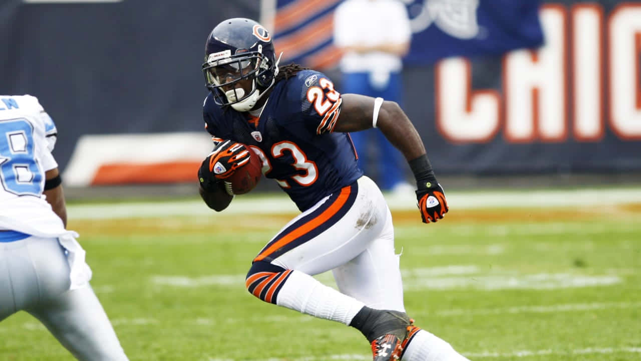 Devin Hester Aksi Berlari Chicago Bears Wallpaper