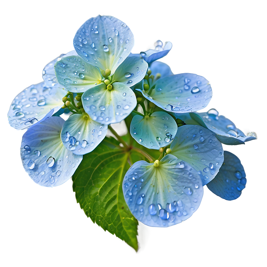Dew On Hydrangea Png Bhc73 PNG