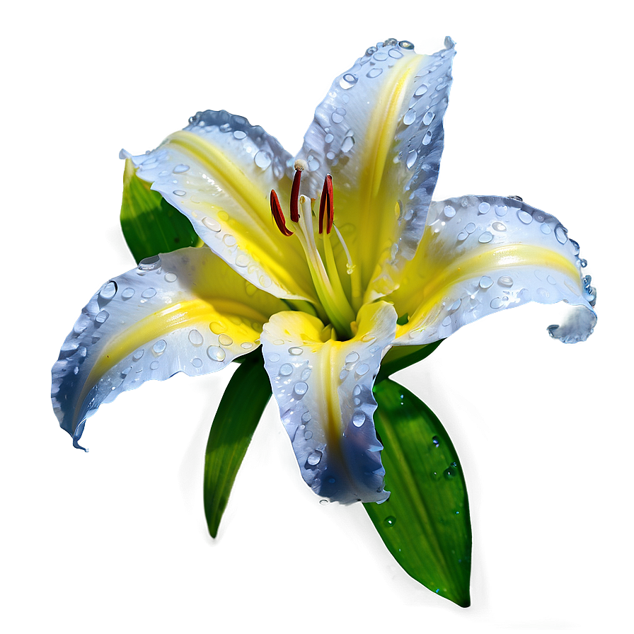 Dew On Lily Flower Png 60 PNG