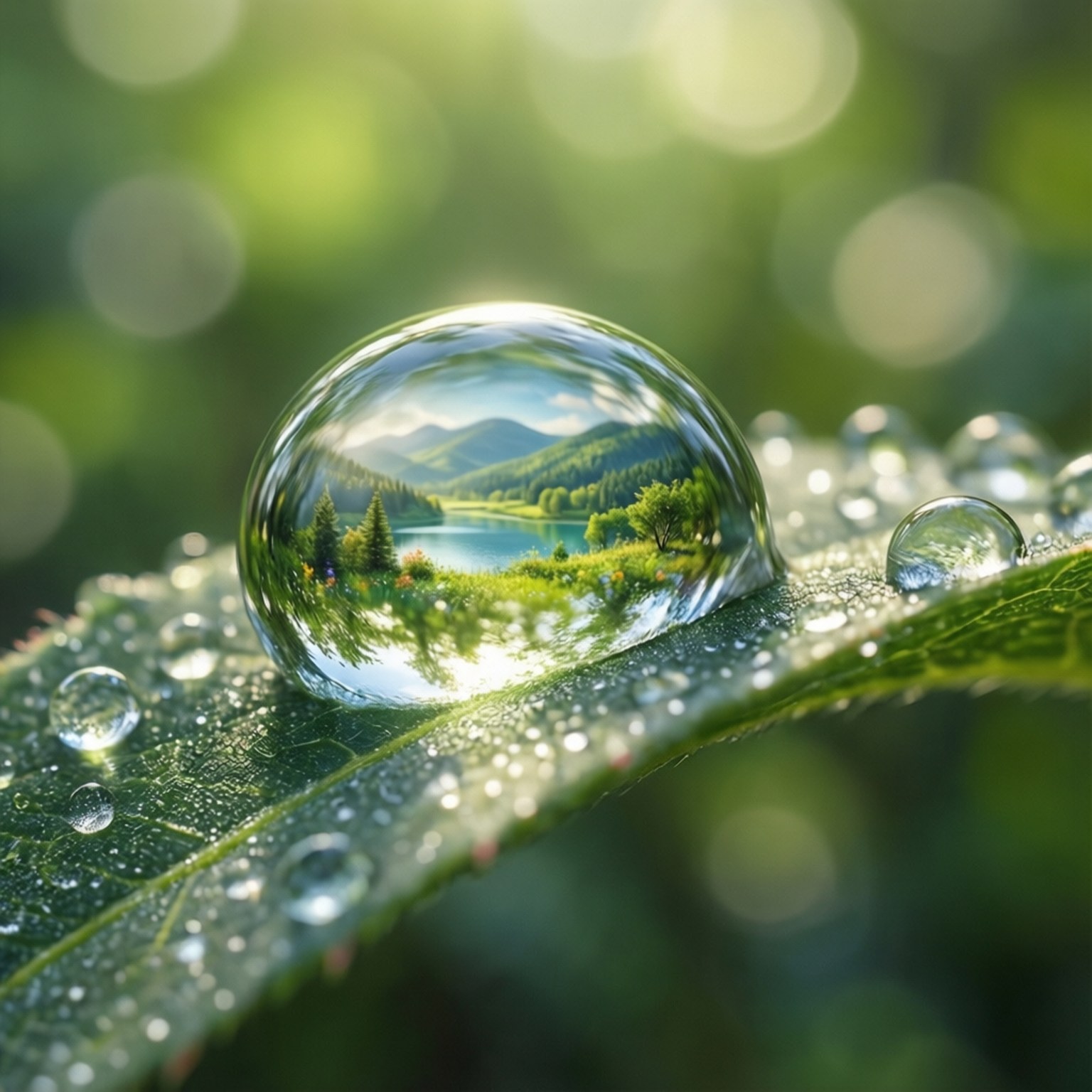Dewdrop Leaf Macro Taustakuvat