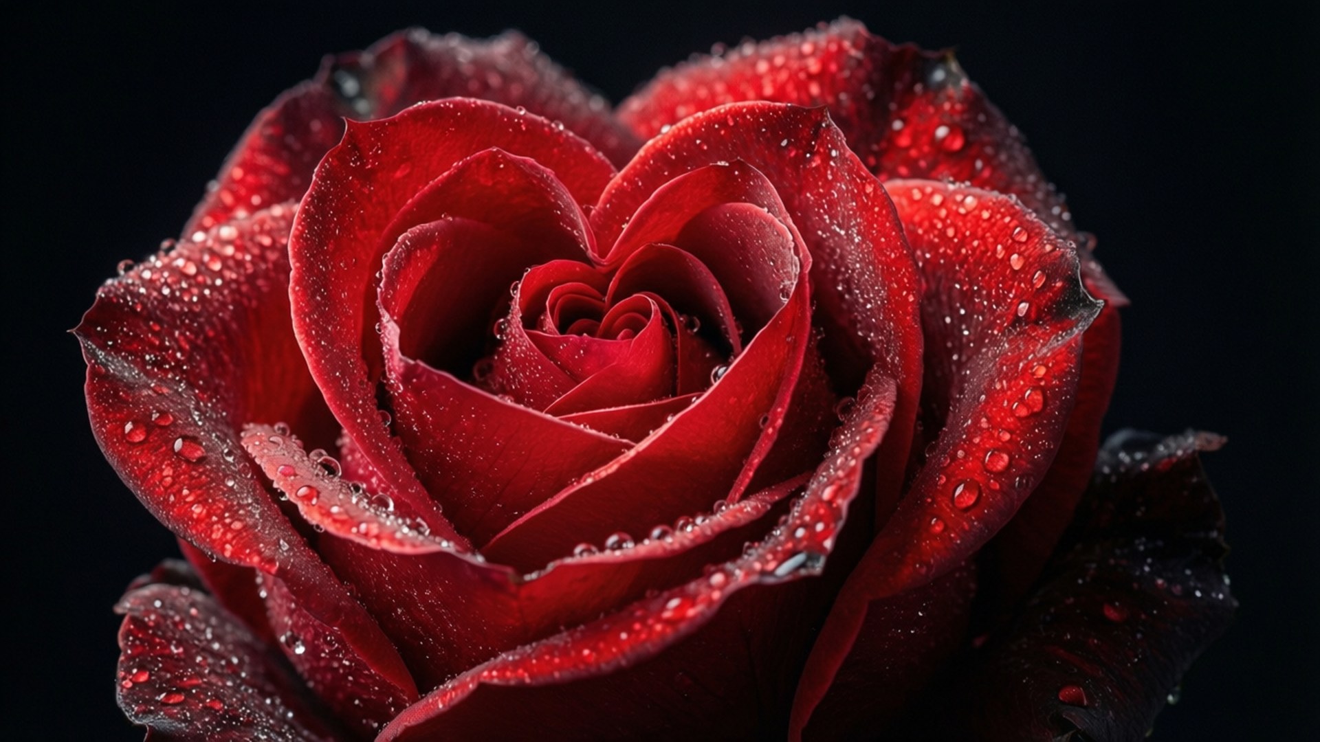 Dugdråbe Rose Makro Wallpapers