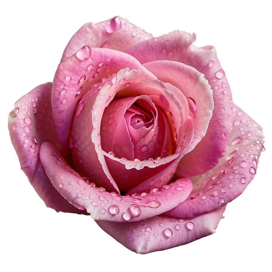 Dewy Pink Rose Png 05242024 PNG