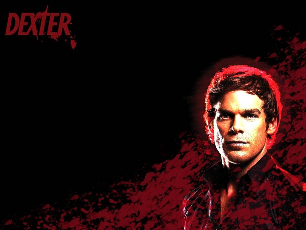 Dexter Fictional Character In Red And Black Wallpaper