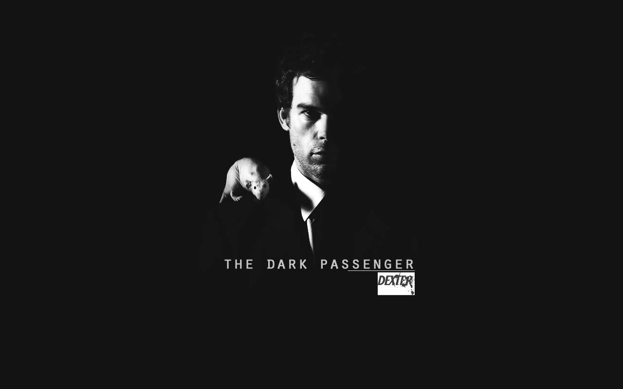 Dexter In Pitch-black The Dark Passenger Wallpaper