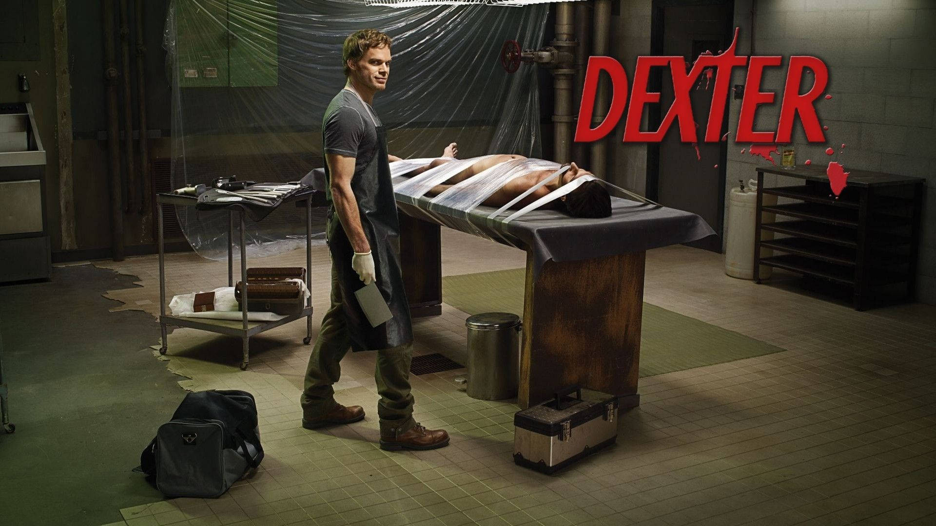 Dexter Scene Villain Holding Knife Background