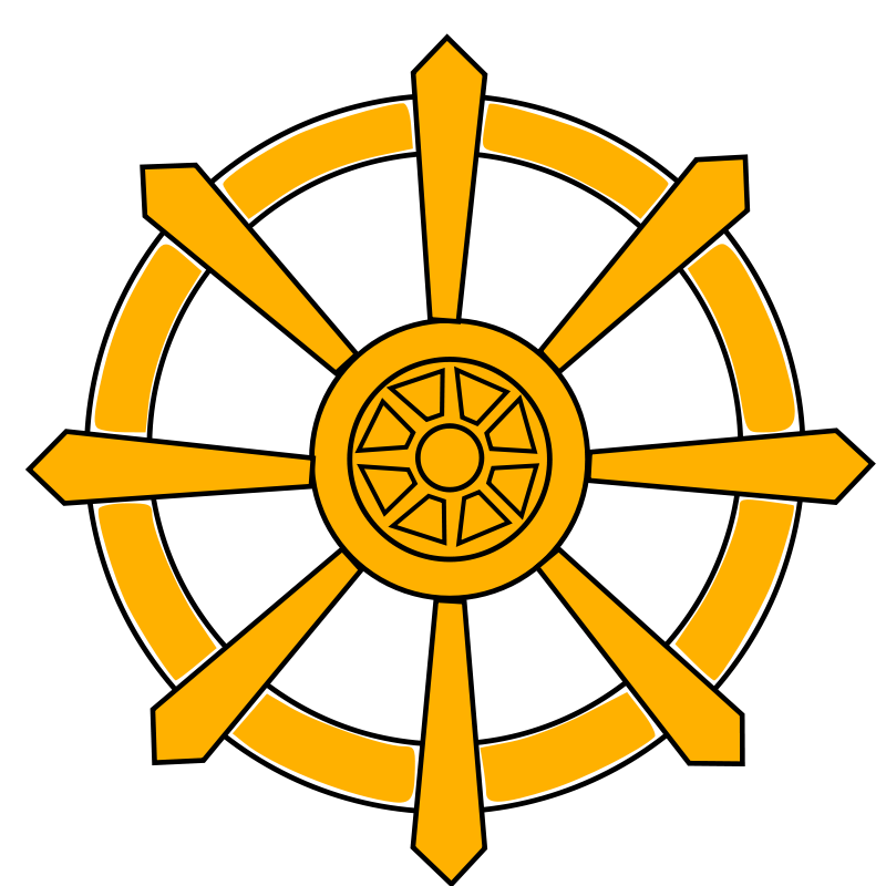 Dharmachakra Symbol Buddhism PNG