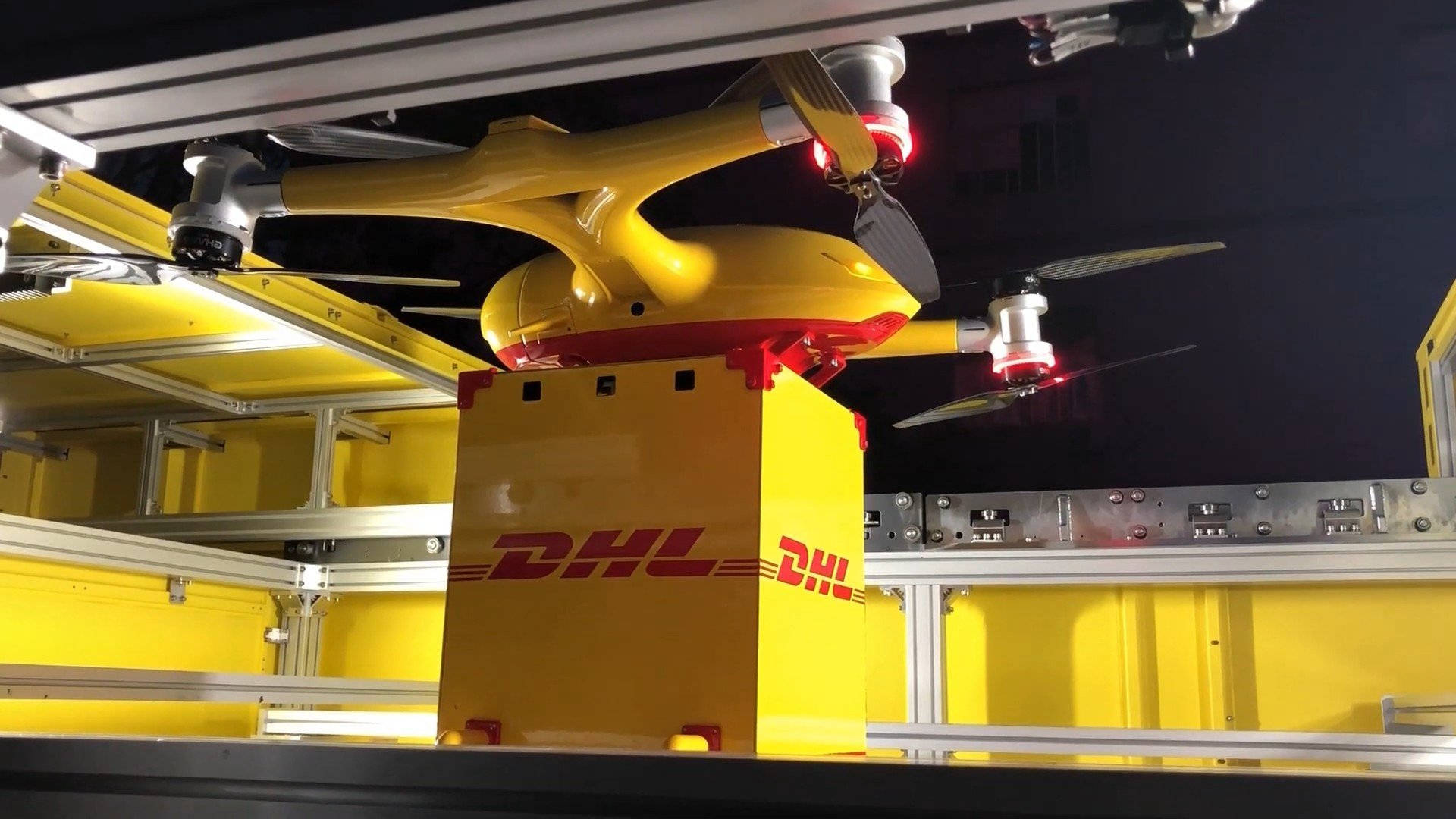 DHL Delivery Drone Wallpaper