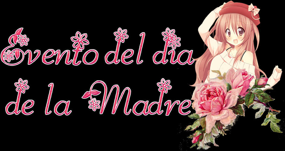 Dia De La Madre Anime Event Banner PNG