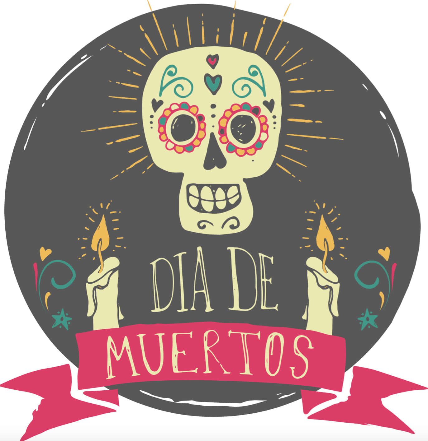 Enlys Og Smuk Dag At Fejre Dia De Los Muertos.