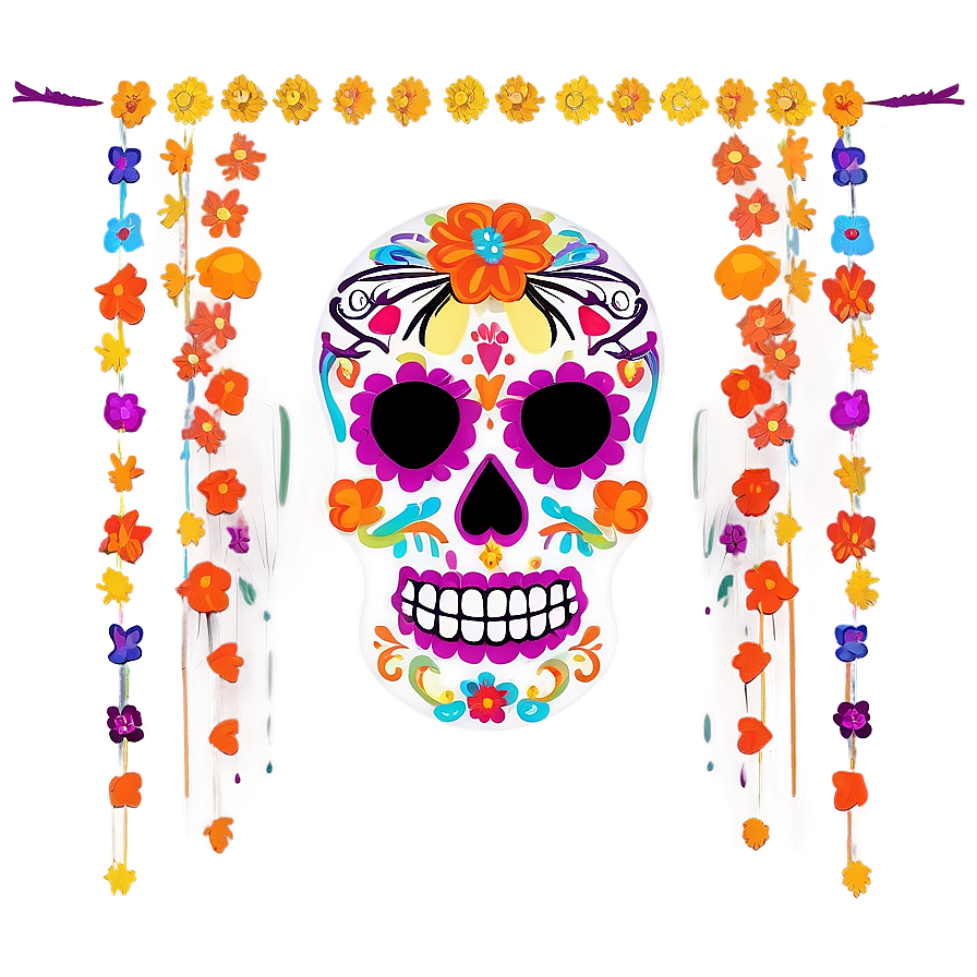 Dia De Los Muertos Calavera Decorations Png Neq PNG