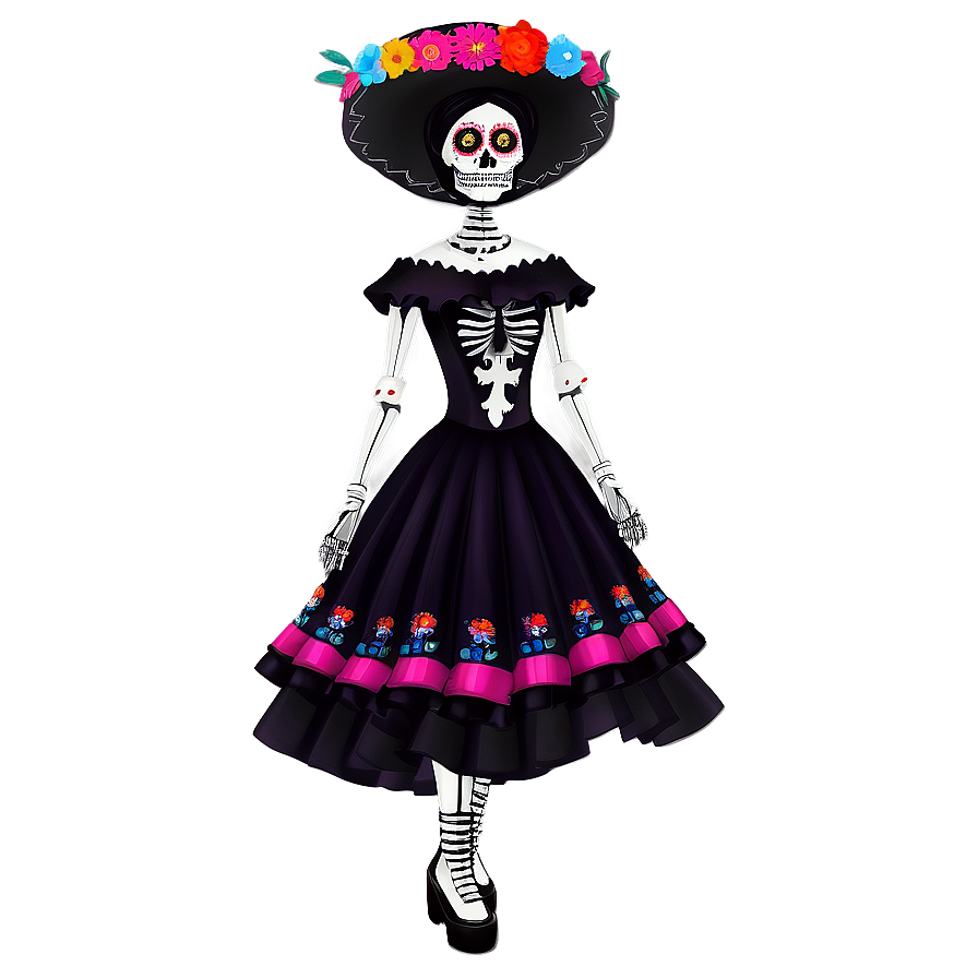 Dia De Los Muertos Catrina Figure Png 73 PNG