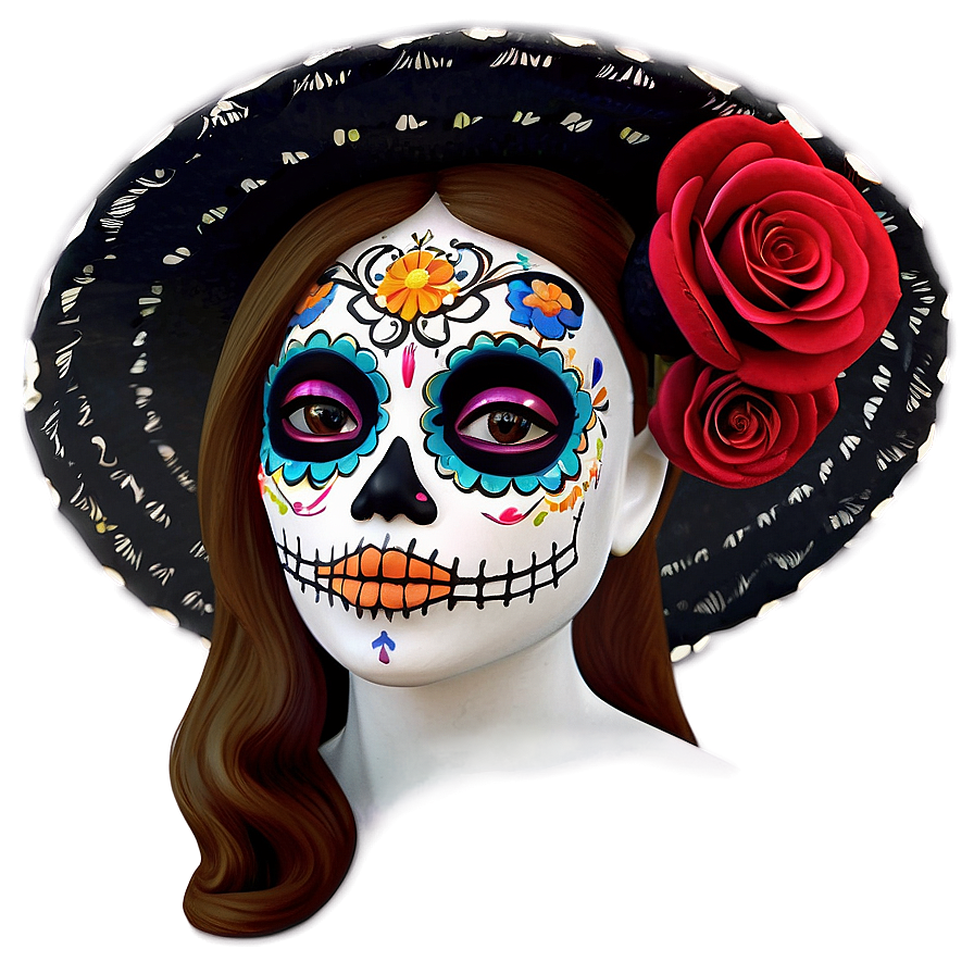 Dia De Los Muertos Catrina Figure Png Uvr PNG