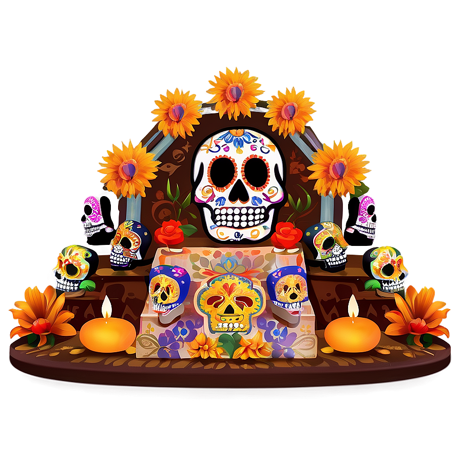 Dia De Los Muertos Commemorative Altars Png Hyt PNG